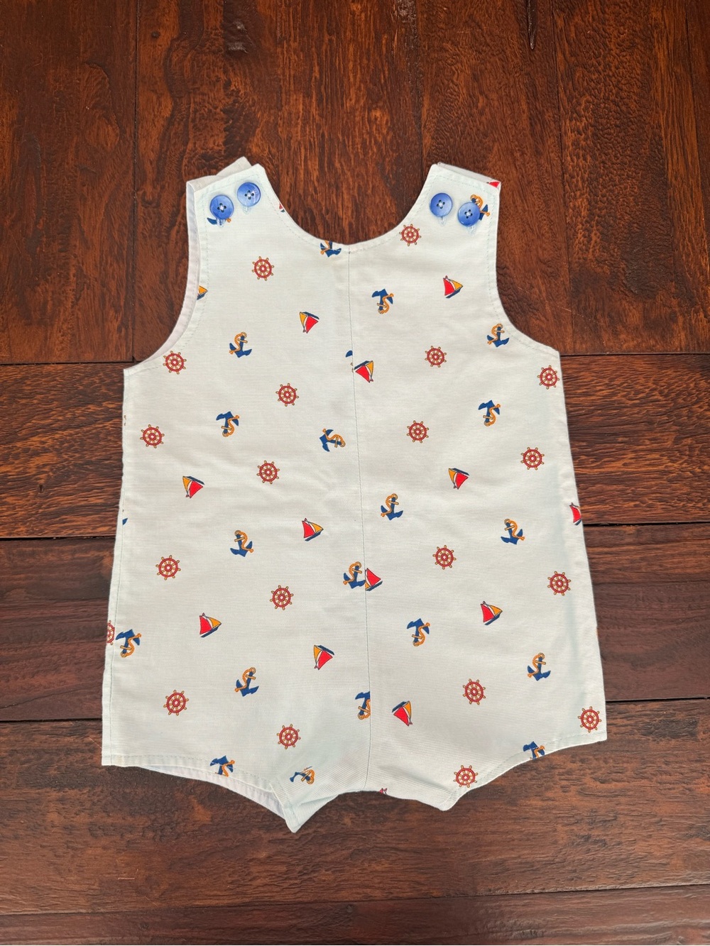Nautical Print Baby Romper